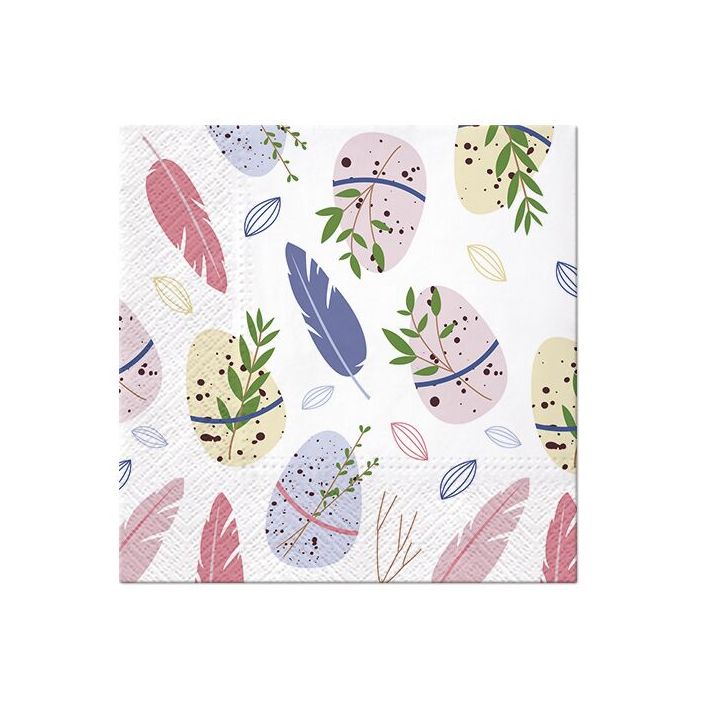 Serwetki do decoupage - Easter Feather  - 1szt. | Artmie