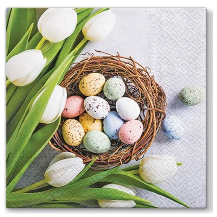 Serwetki do Decoupage Eggs and Tulips   / 1 szt | Artmie
