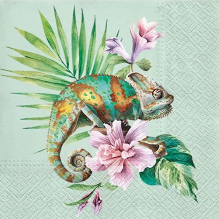 Serwetki do Decoupage - Exotic Chameleon  / 1 szt | Artmie