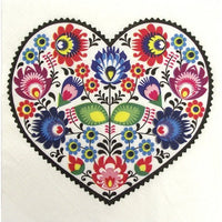Serwetki do Decoupage - Folk hart - 1 szt | Artmie