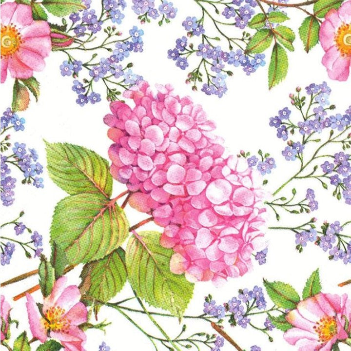 Serwetki do Decoupage - Hydrangea / 1 szt | Artmie