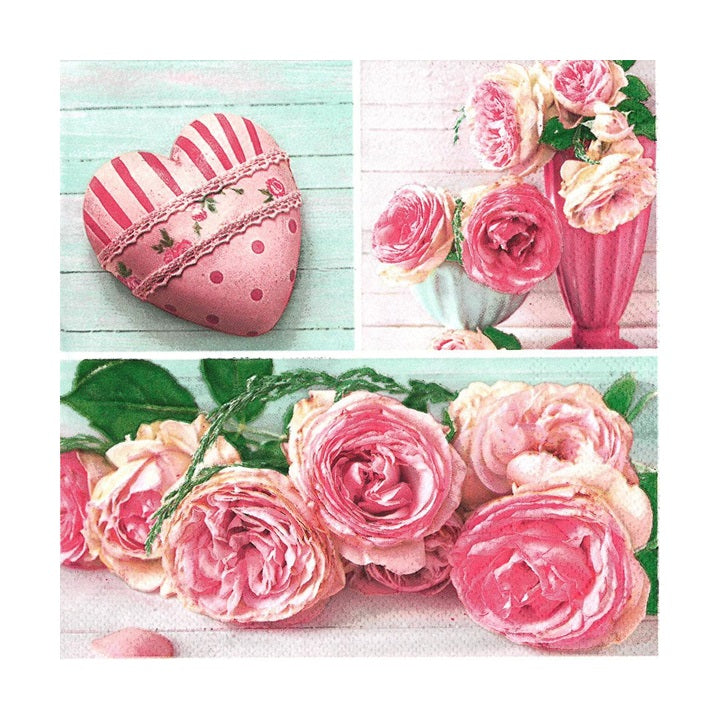 Serwetki do Decoupage - Kolaż z róż / 1 szt | Artmie