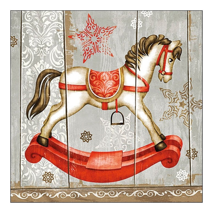 Serwetki do Decoupage -  Rocking Horse / 1 szt | Artmie