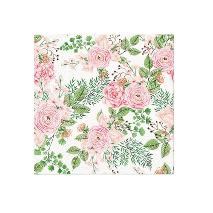 Serwetki do decoupage - Rose hip flowers  - 1szt. | Artmie