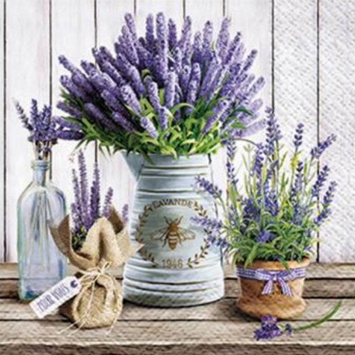Serwetki do Decoupage - Lavender in Bucket  / 1 szt | Artmie