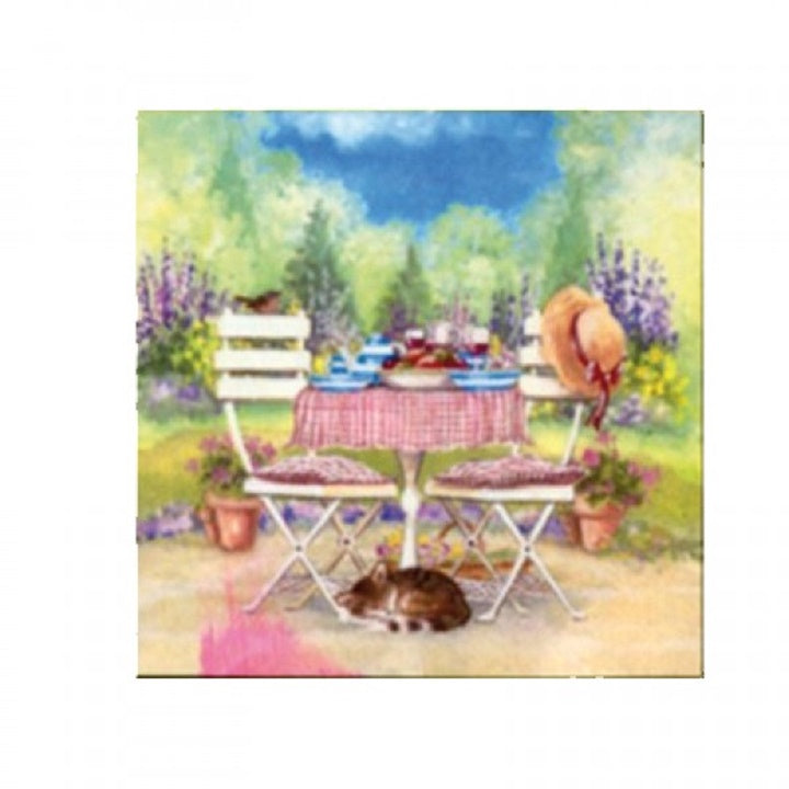 Serwetki do Decoupage - Lunch on Garden Table / 1szt | Artmie