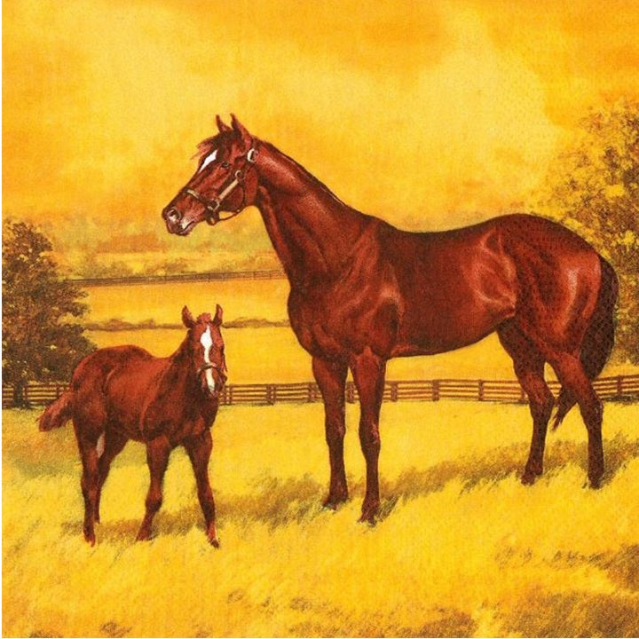 Serwetki do Decoupage - Mare with a Colt Painting / 1 szt | Artmie