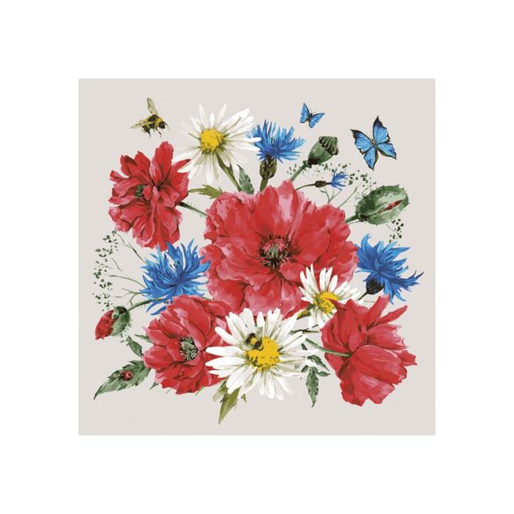 Serwetki do decoupage - Mix of Wild Flowers  - 1szt. | Artmie