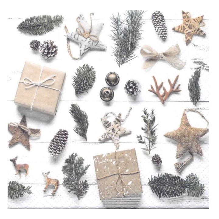 Serwetki do Decoupage Natural Christmas  / 1 szt | Artmie