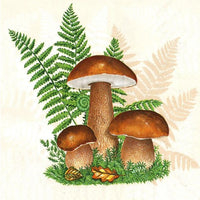 Serwetki do Decoupage - oletus with Leaves of Fern / 1 szt | Artmie