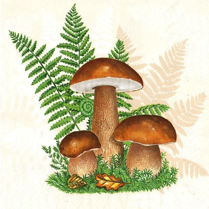 Serwetki do Decoupage - oletus with Leaves of Fern / 1 szt | Artmie