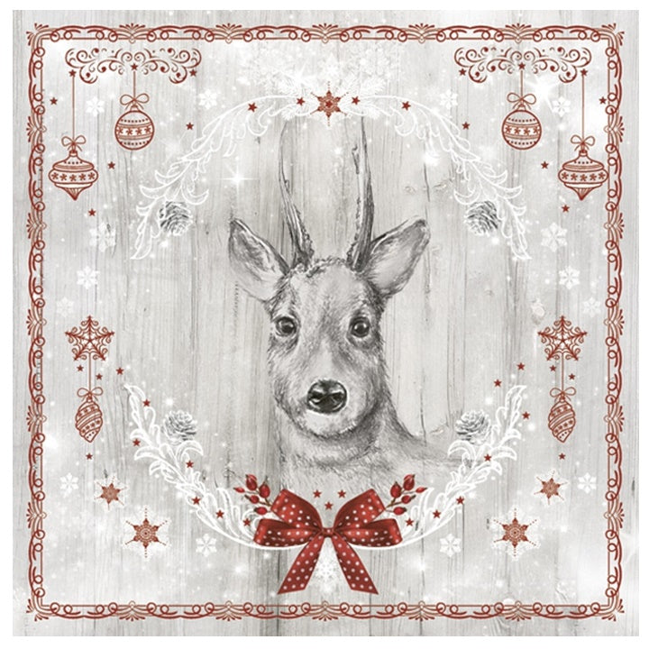 Serwetki do Decoupage - Painted Deer / 1 szt | Artmie