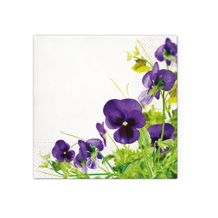 Serwetki do decoupage - Pansies Frame  - 1szt. | Artmie
