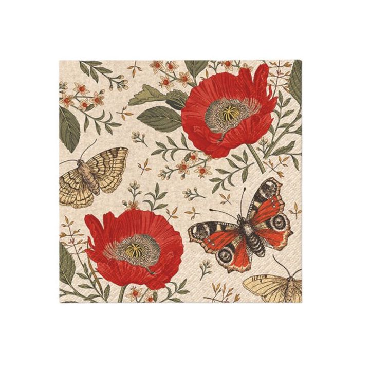 Serwetki do decoupage - Passing Butterflies  - 1szt. | Artmie