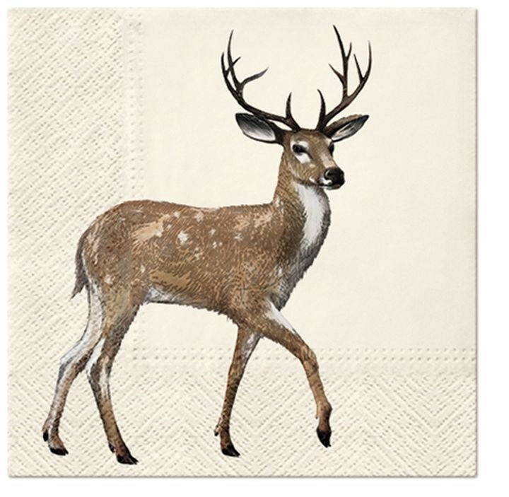 Serwetki do Decoupage - Walking Deer  / 1 szt | Artmie