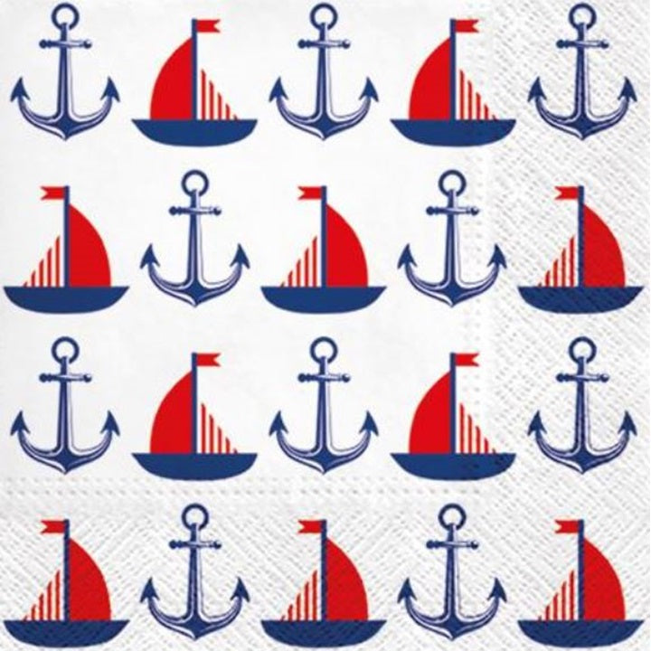 Serwetki do Decoupage - Ships & Anchors / 1 szt | Artmie