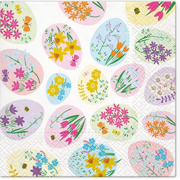 Serwetki do Decoupage Flowered Eggs  / 1 szt | Artmie