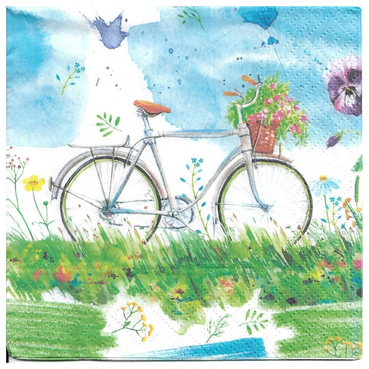 Serwetki do Decoupage Watercolour Bicycle - 1 szt | Artmie