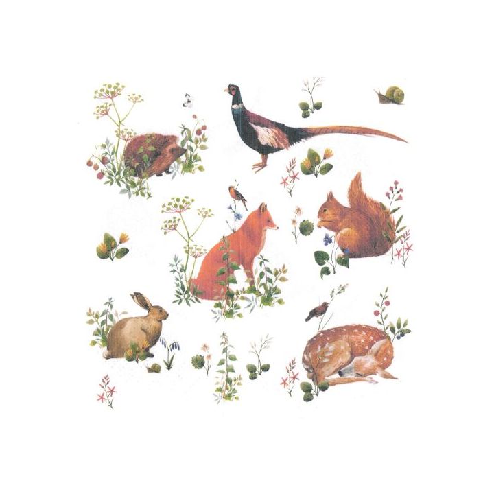 Serwetki do decoupage - Wild Forest Animals  - 1szt. | Artmie
