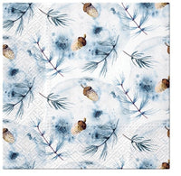 Serwetki do Decoupage Winter Acorns  / 1 szt | Artmie