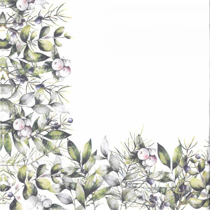 Serwetki do Decoupage Winter Greenery  / 1 szt | Artmie