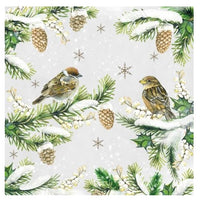 Serwetki do Decoupage - Sparrows in Snow/ 1 szt | Artmie