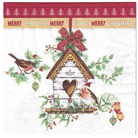 Serwetki do Decoupage - Xmas Bird House / 1 szt | Artmie
