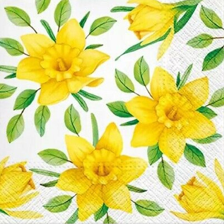 Serwetki do Decoupage -  Yellow Daffodils / 1 szt | Artmie