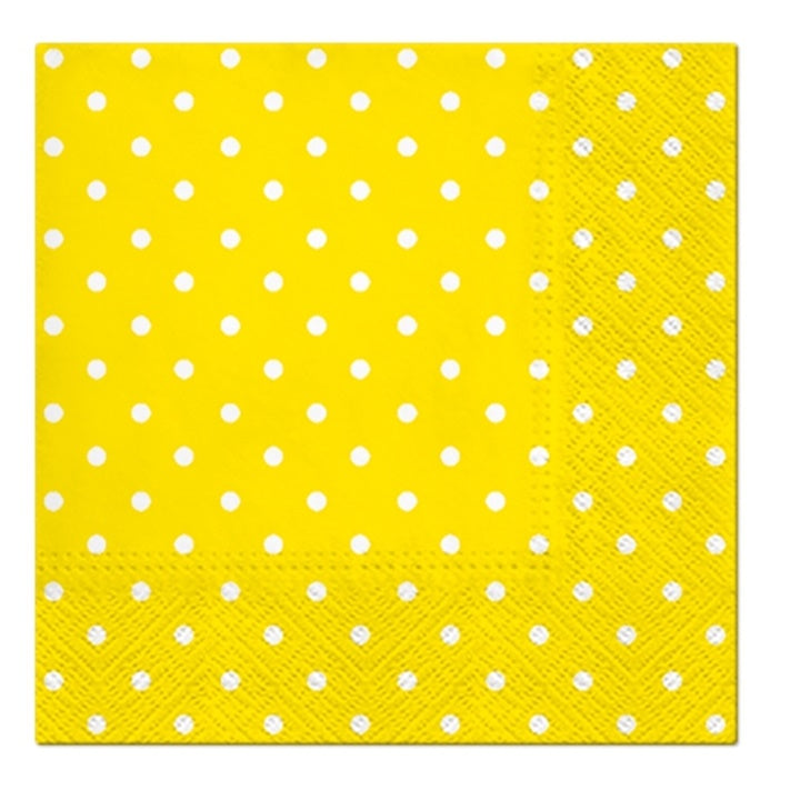 Serwetki do Decoupage -Yellow  Dots - 1 szt | Artmie