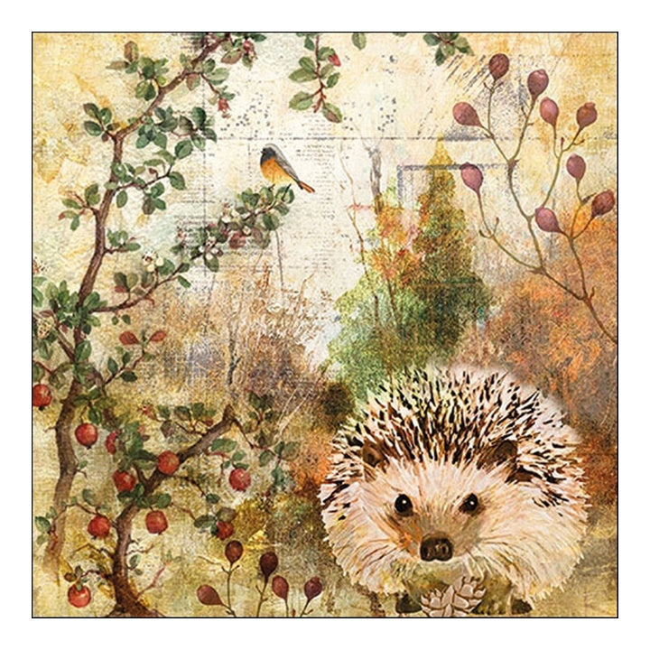 Serwetki EKO do Decoupage -Autumn Hedgehog- 1 szt | Artmie