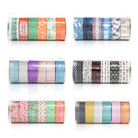Zestaw taśm washi 6 x 2.5 m – czarna