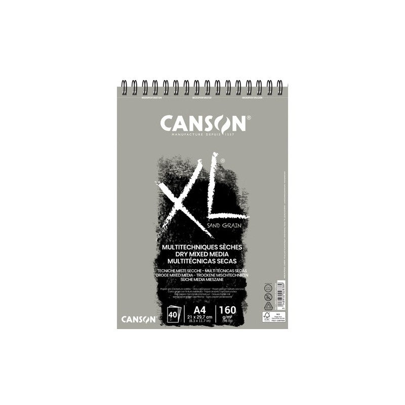 Skicovací blok CANSON XL Touch szary 160 g/m² A4 – A3 - 40 arkuszy