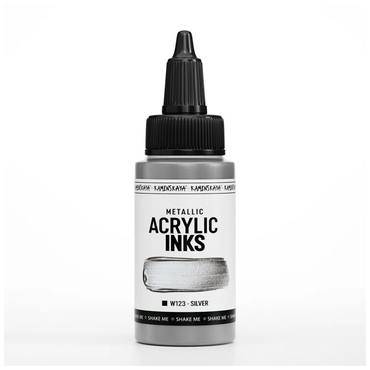 Skoncentrowany tusz akrylowy, metaliczny - 30 ml