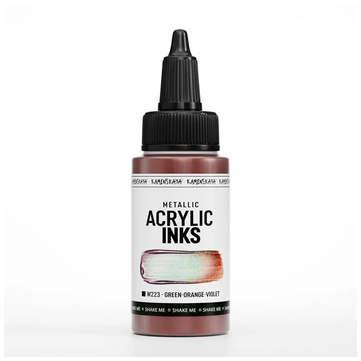 Skoncentrowany tusz akrylowy, metaliczny - 30 ml