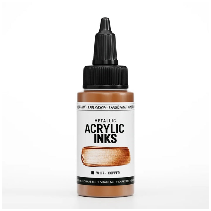 Skoncentrowany tusz akrylowy, metaliczny - 30 ml