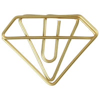 Spinacz biurowy ozdobny Diament / 6 szt. | Artmie