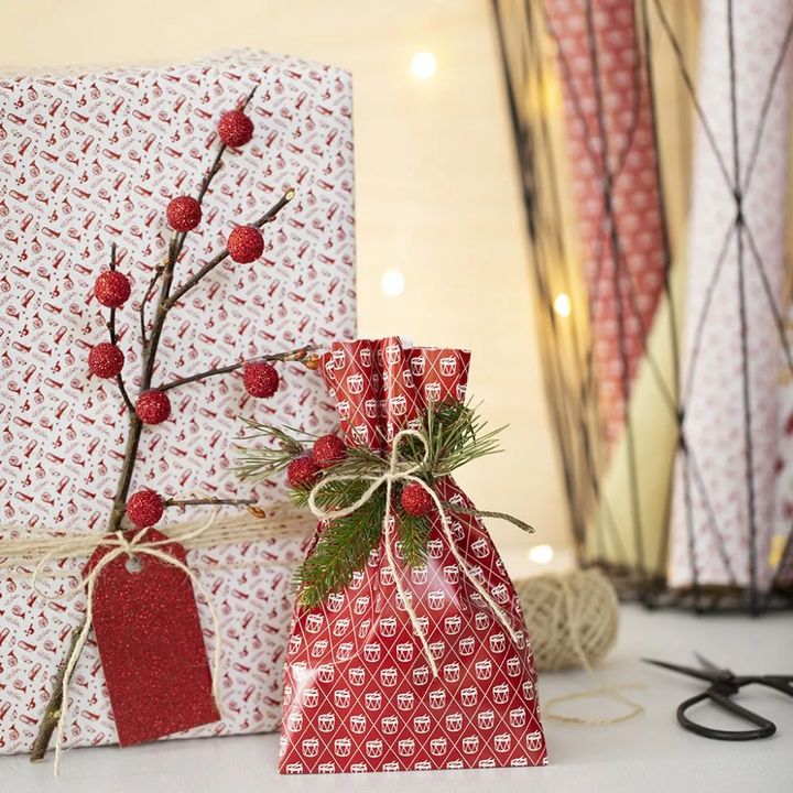 Świąteczna torba papierowa 8 szt. | Artmie