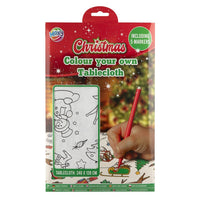 Świąteczny obrus do kolorowania markerami 240x128 cm | Artmie