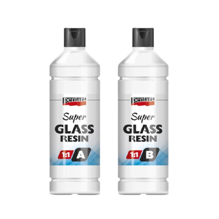 Syntetyczna żywica dwuskładnikowa Super Glass Pentart 1:1 -  250 ml | Artmie