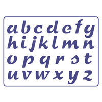 Szablon PENTART - format A5, Alfabet S25 | Artmie