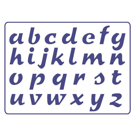 Szablon PENTART - format A5, Alfabet S25 | Artmie