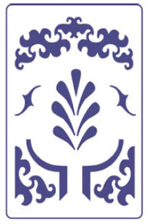 Szablon PENTART - format A5, wzór: Ornament S1 | Artmie