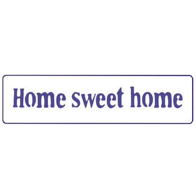 Szablon plastikowy PENTART - Home sweet home / 19,7cm x 5cm | Artmie