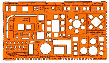 Szablon techniczny ARCHITEKT LENIAR - skala 1:50 | Artmie