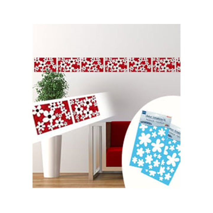 Szablon XL Flower Quartet 22 x 67 cm | Artmie