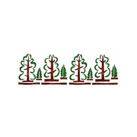 Szablon XL Forest 22x67 cm | Artmie