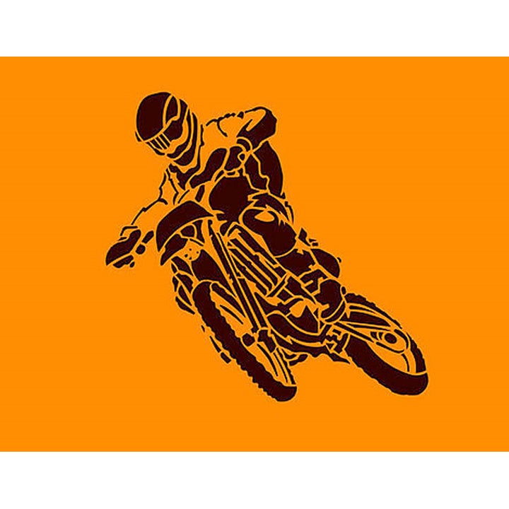 Szablon XXL Motocykl 5-częściowy 105x100 cm | Artmie