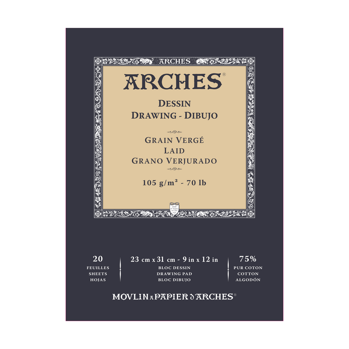 Szkicownik ARCHES Sketch 105 g/m² 23 x 26 cm - 20 arkuszy