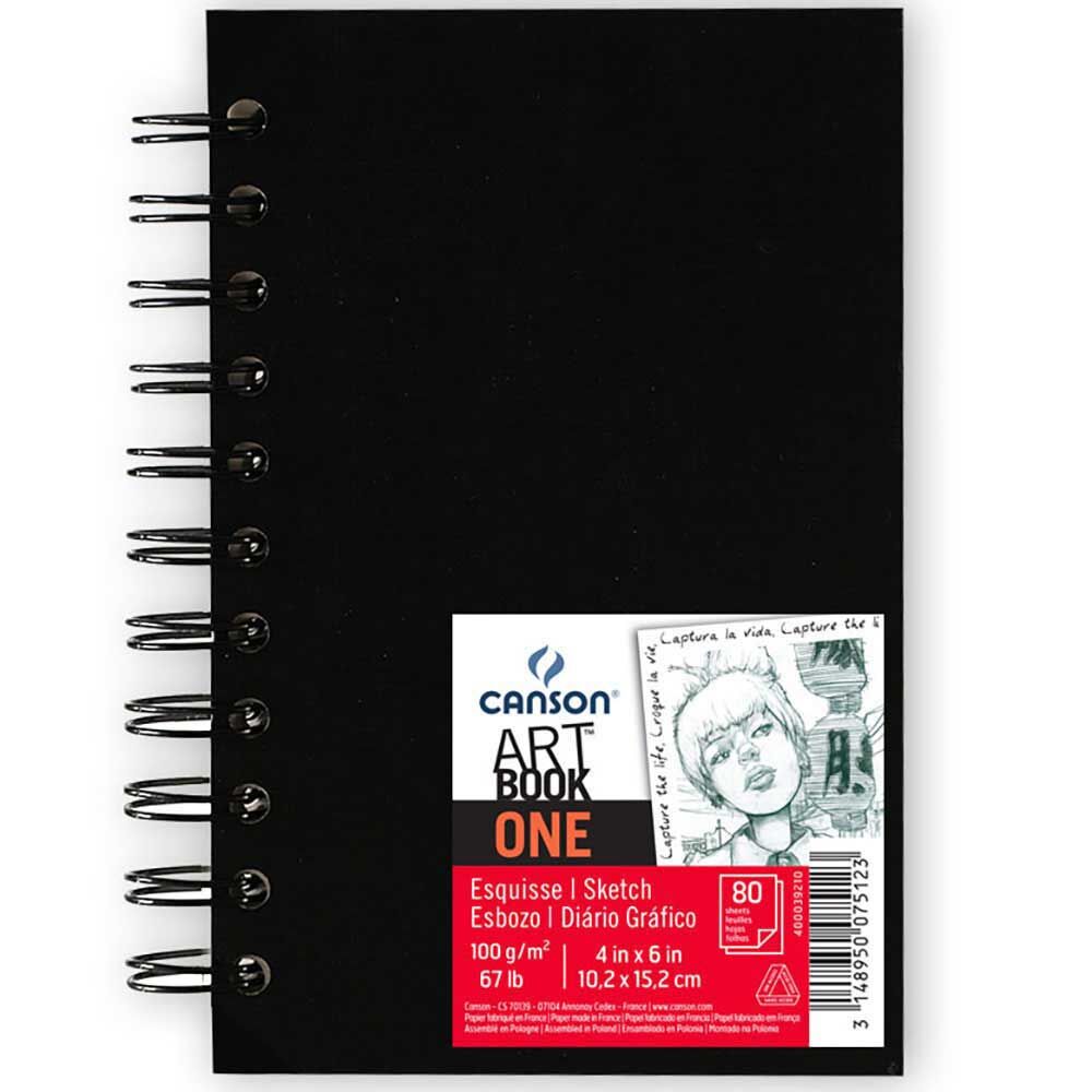 Szkicownik Canson Art Book One 100 g/m², 80 arkuszy, 10,2 x 15,2 cm na spirali