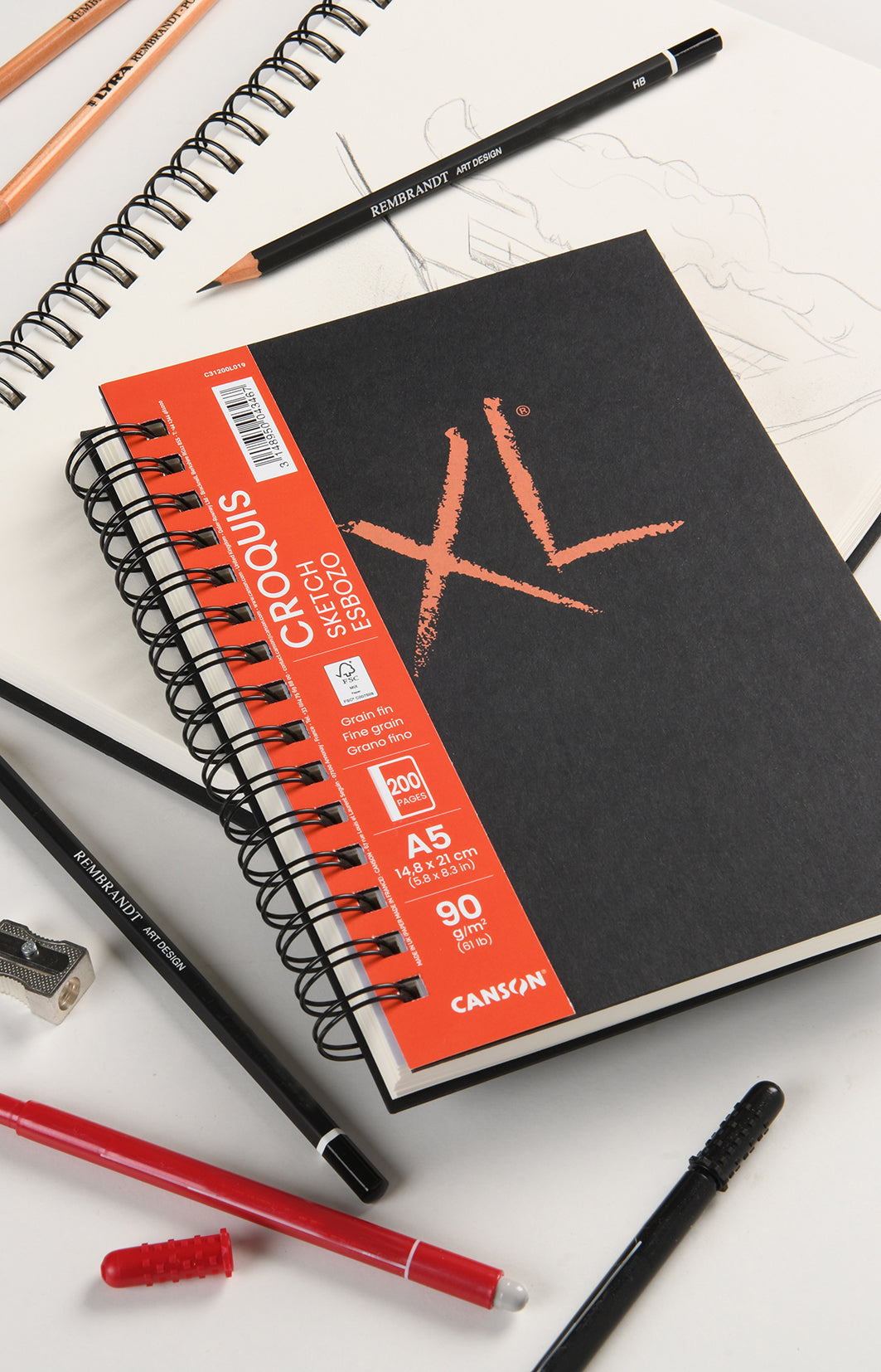 Szkicownik CANSON XL Sketch 90 g/m² 200 ark. A4